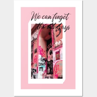 powder pink Posters and Art